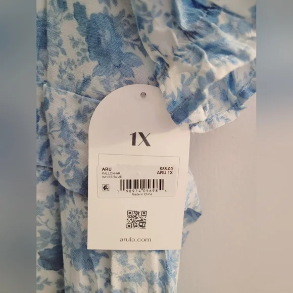 ARULA Light Blue Floral Mini Dress - Picture 6 of 11